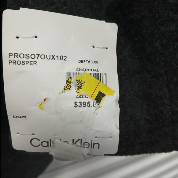 $395 NWT Calvin Klein Men's Wool Blend Coat Size 44L Gray Winter Overcoat - Picture 13 of 14